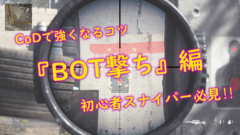 Cod Mw Ps4 Codで強くなるコツ Bot撃ち 編 初心者スナイパー必見 オモウトコロ アリマシテ